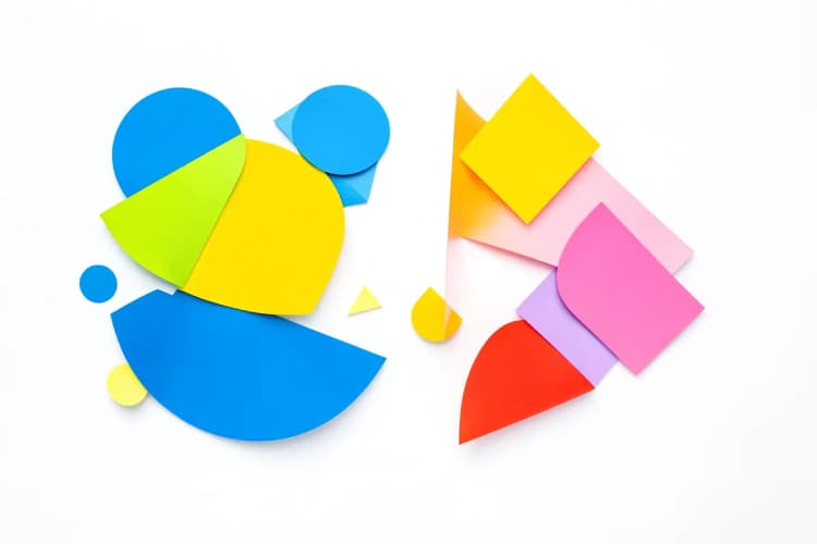 Modelo de proposta comercial com design atraente, usando cores vibrantes.